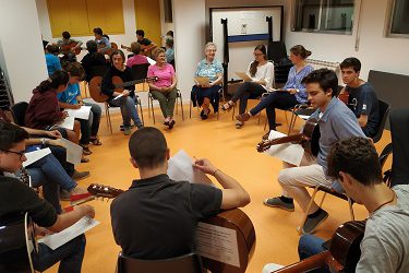 Ensayo del coro Pastoral Conjunta